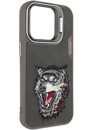 Tpu+pc чехол friends для apple iphone 15 (6.1") grey wolf