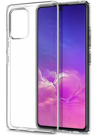 Tpu чехол epic transparent 1,5mm для samsung galaxy s10 lite бесцветный (прозрачный)