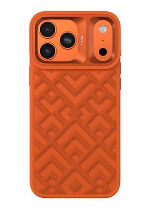 Чехол-накладка kajsa briquette collection rhombus для iphone17 pro orange plus b-ring