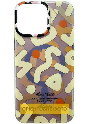 Tpu чохол pastel chaos with magsafe для apple iphone 17 (6.3") biege