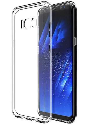 Tpu чехол epic transparent 1,5mm для samsung g955 galaxy s8 plus бесцветный (прозрачный)