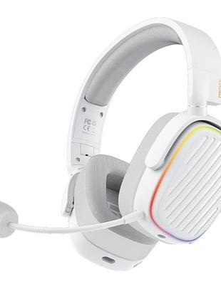 Ігрові навушники fantech whg02 harmony, 3 modes (wired, bt, 2.4ghz) білий