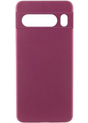 Чехол silicone cover lakshmi full camera (aaa) для xiaomi poco m7 pro 5g бордовый / plum