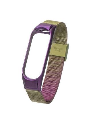 Ремешок anchor milanese loop xiaomi mi band 3/mi band 4 gradient фиолетово-зеленый (22812_1007658)