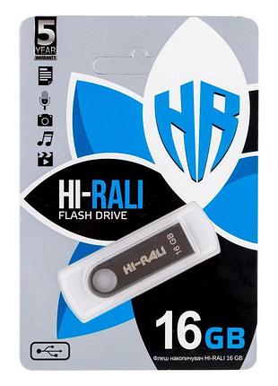 Usb-накопитель hi-rali shuttle 16gb usb flash drive 2.0 steel