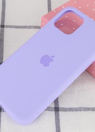 Чехол silicone case full protective (aa) для apple iphone 11 pro max (6.5") сиреневый / dasheen 2