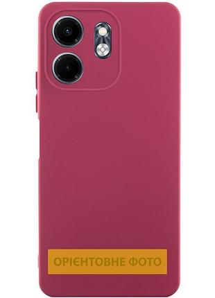 Чехол tpu getman liquid silk full camera для motorola edge 50 pro бордовый / marsala