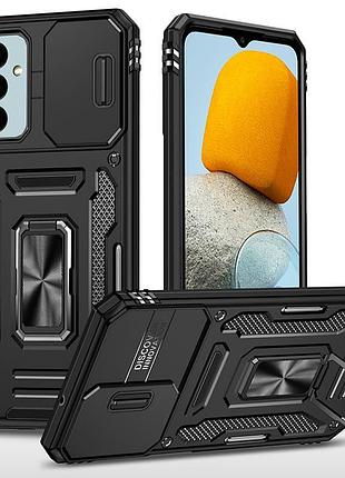 Чохол зі шторкою для камери camshield army ring для samsung galaxy a05s, ударостійкий кейс з кільцем-тримачем та функцією