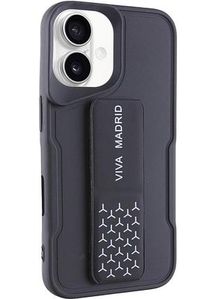 Чехол-накладка tpu viva для apple айфон 16 plus, с функцией подставки black