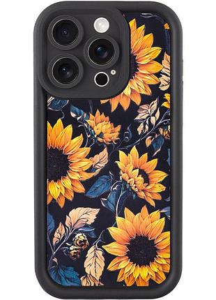 Силіконовий кейс tpu prestige з принтом для apple iphone 15 pro sunflower