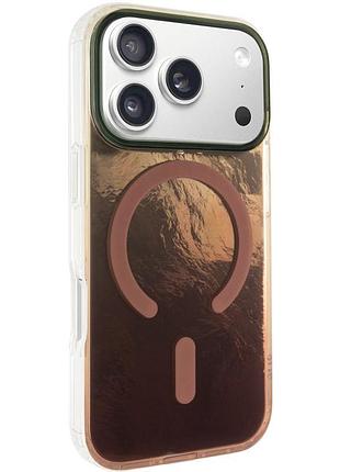 Яскравий чохол shiny mountain (блискуча гора) для apple айфон 17 про макс з технологією magfit chocolate