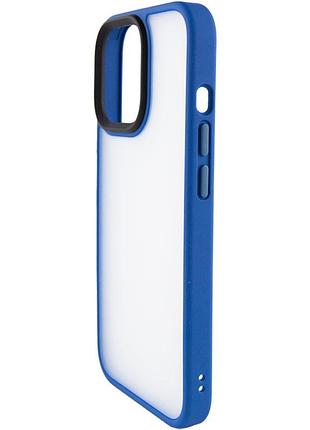 Tpu+pc чохол metal buttons для apple iphone 12 pro / 12 (6.1") блакитний