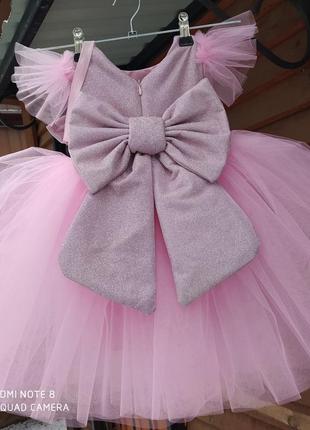Плаття на рік рожеве фатиновое ошатне бальне4 фото