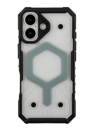 Чохол armorhex tpu pc magnetic case з magsafe для iphone 17 transparent/grey