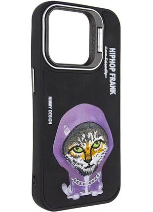 Tpu+pc чохол friends для apple iphone 15 (6.1") black cat