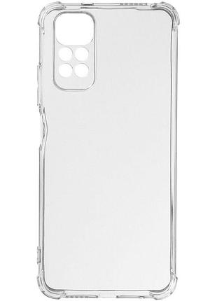 Tpu чохол getman ease logo посилені кути full camera для xiaomi redmi note 12 pro 4g безбарвний (прозорий)