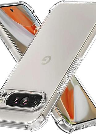 Tpu чохол getman ease logo посилені кути full camera для google pixel 9 безбарвний (прозорий)