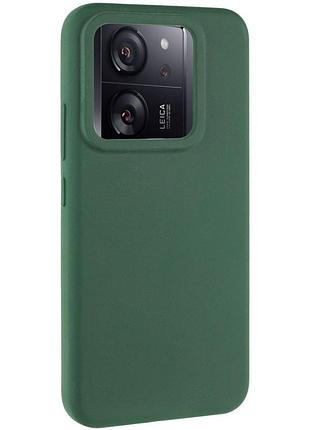 Чехол silicone cover lakshmi (aaa) для xiaomi 13t / 13t pro зеленый / cyprus green