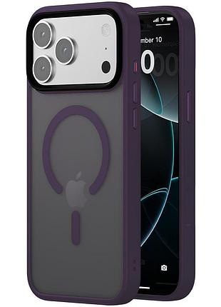 Чохол ummi colorful with magsafe для apple iphone 17 pro max (6.9") темно-фіолетовий / dark purple