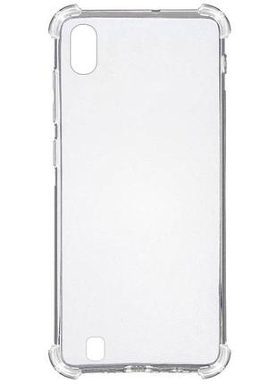 Tpu чехол getman ease logo усиленные углы для samsung galaxy a10 (a105f) бесцветный (прозрачный)
