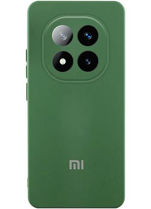 Чехол silicone cover lakshmi full camera (aa) with logo для xiaomi poco x7 зеленый / dark green