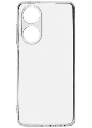 Чохол tpu transparent 1.5 мм із захистом камери для oppo a78 4g, прозорий захисний кейс безбарвний