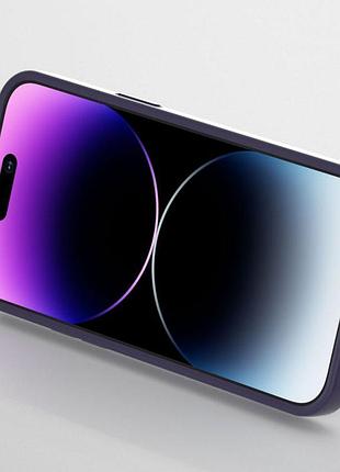 Чехол silicone case full protective with ring для apple iphone 12 pro max (6.7") purple 3