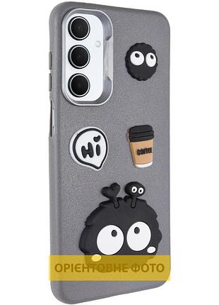 Чехол tpu leather toys для motorola moto g15 4g monster / grey