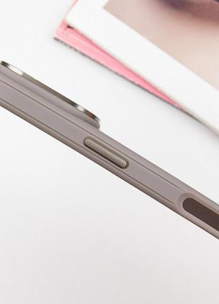 Чехол tpu+pc carbon with magsafe для apple iphone 16 (6.1") grey 6