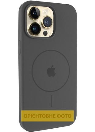 Чехол silicone case full protective (aa) v2 with magsafe для apple iphone 17 pro max (6.9") серый / dark gray