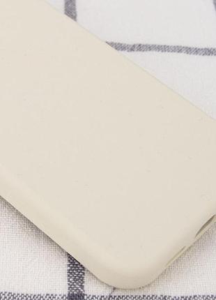 Чехол silicone case full protective (aa) no logo для apple iphone 11 (6.1") бежевый / antique white 2