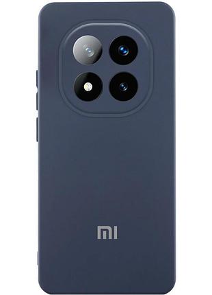 Чехол silicone cover lakshmi full camera (aa) with logo для xiaomi poco x7 синий / midnight blue