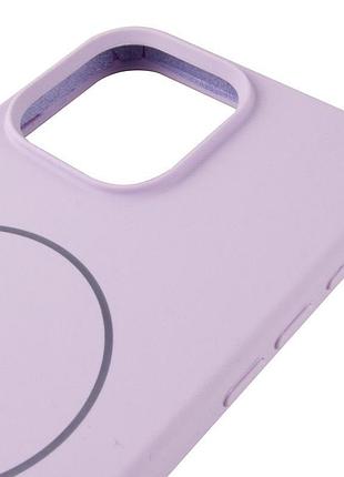 Чехол silicone case full protective (aa) v2 with magsafe для apple iphone 16 pro max (6.9") сиреневый / lilac 5