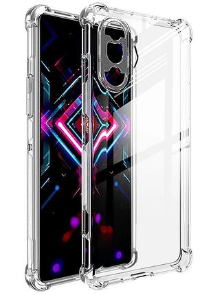 Tpu чохол getman ease logo посилені кути full camera для xiaomi redmi k40/k40 pro/k40 pro+/poco f3 безбарвний (прозорий)