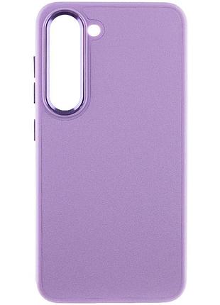 Шкіряний чохол bonbon leather metal style для samsung galaxy s23 бузковий / dasheen
