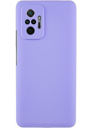Чехол silicone cover lakshmi full camera (aaa) для xiaomi redmi note 10 pro / 10 pro max сиреневый / dasheen