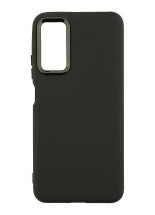Чехол silicone cover metal рамка (aa) для samsung galaxy a14 4g/5g black