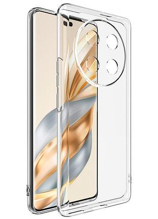 Чохол tpu transparent 1.5 мм із захистом камери для honor x9c, прозорий захисний кейс безбарвний
