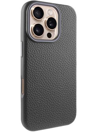 Чохол syndee magsafe для iphone 16 pro max (айфон 16 про макс) black / gray
