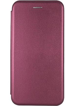 Кожаный чехол-книжка classy для tecno spark 9 pro (kh7n) бордовый