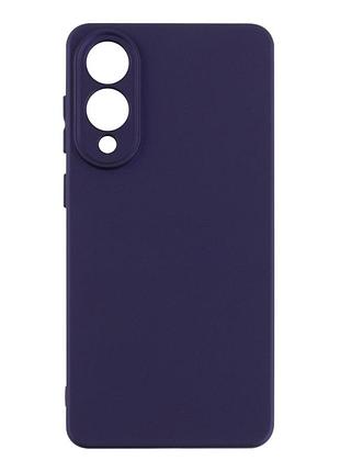 Чехол silicone cover с рамкой камеры (a) для samsung galaxy s25 edge 5g purple