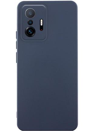Чехол silicone cover lakshmi full camera (aaa) для xiaomi 11t / 11t pro темно-синий / midnight blue