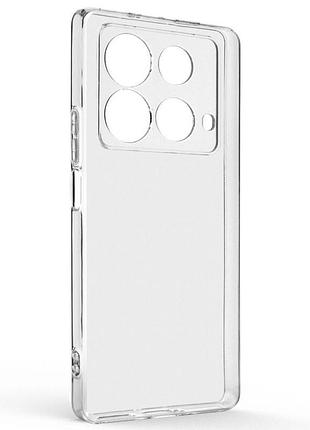 Чохол tpu transparent 1.5 мм із захистом камери для infinix note 40 4g, прозорий захисний кейс безбарвний