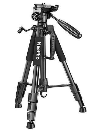 Штатив neepho np-910a для съемки 57-210см с разборным держателем в чехле black