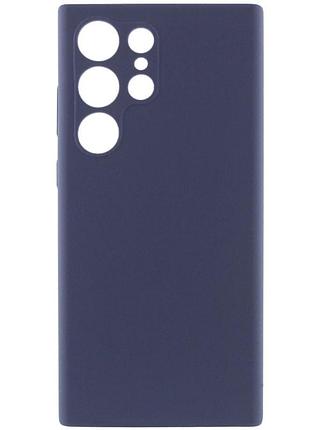 Чехол silicone cover lakshmi full camera (aaa) для samsung galaxy s24 ultra темно-синий / midnight blue