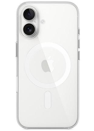 Чохол clear case (aaa) with magsafe and animation для apple iphone 16 (6.1") clear