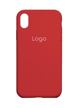 Чехол silicone case full size (aa) для iphone xr amaranth purple