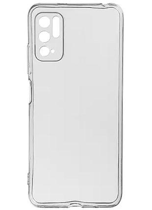 Tpu чехол epic transparent 1,5mm full camera для xiaomi redmi note 10 5g / poco m3 pro бесцветный (прозрачный)