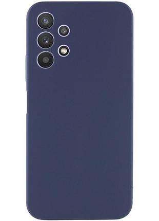 Чехол silicone cover lakshmi full camera (aaa) для samsung galaxy a32 4g темно-синий / midnight blue