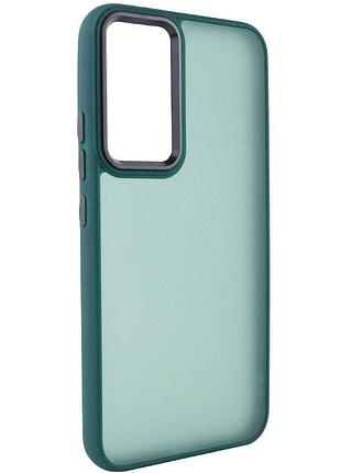 Чехол tpu+pc lyon frosted для samsung galaxy s25 ultra green